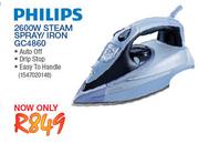 Philips 2600W Steam Sapray/Iron-GC4860