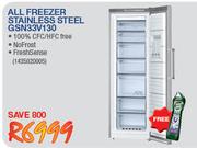 Bosch All Freezer Stainless Steel GSN33V130