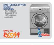 Smeg 8Kg Tumble Dryer Silver DRY8SSA