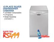 Smeg 13 Place Silver Dishwasher LVS65SSA