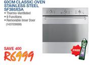 Smeg 60cm Classic Oven Stainless Steel SF385XSA
