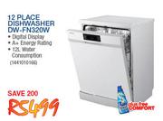 Samsung 12 Place Dishwasher DW-FN320W