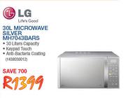 LG 30Ltr Microwave Silver MH7043BARS