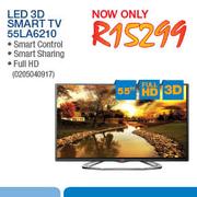 LG 55" LED 3D Smart TV 55LA6210