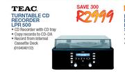 Teac Turntable CD Recorder LPR 500