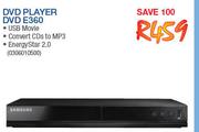 Samsung DVD Player DVD E360