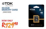 TDK SD 8GB Memory Card