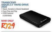 Transcend 500GB 2.5" Hard Drive 25D2