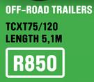 Off-Road Trailer Cover Length 5.1M TCXT75/120