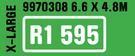Reflective Sheet Caravan Tent X-Large 6.6x4.8m 9970308