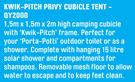 Kwik Pitch Privy Cubicle Tent QY2000