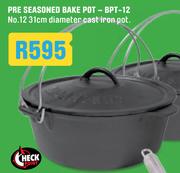 Pre Seasoned Bake Pot BPT-12