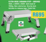 CampQuip Extra Wide Caravan Step AWS450