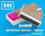 Rambler Waterproof Matches RM5008 Twin Pack