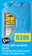 Check 20Ltr Jerry Can For Water 20LJCB