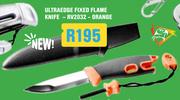 New Ultraedge Fixed Flame Knife RV2032 Orange