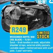 Weekender Duffel Bag 50L Black TL1011