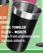 330ml Tumbler Black MQ8676-Each