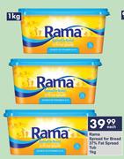 Rama Spread For Bread 37% Fat Spread Tub-1Kg Each