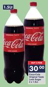 Coca Cola Original Taste Less Sugar-For 2 x 1.5L