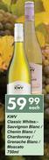 KWV Classic Whites Sauvignon Blanc/Chenin Blanc/Chardonnay/Grenache Blanc Moscato-750ml Each
