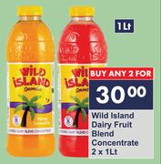 Wild Island Dairy Fruit Blend Concentrate-2 x 1L