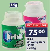 Orbit Chewing Gum Bottle-For 2 x 64g