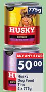 Husky Dog Food Tins-For 2 x 775g