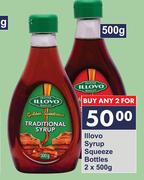Illovo Syrup Squeeze Bottles-For 2 x 500g