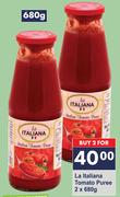 La Italiana Tomato Puree-For 2 x 680g