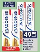 Sensodyne Toothpaste Multi Care Value Pack-For 2 x 75ml