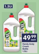 Handy Andy Cream Bottle-1.5L Each