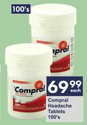 Compral Headache Tablets-100's Each