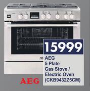 AEG 5 Plate Gas Stove/Electric Oven CKB9432Z5CM
