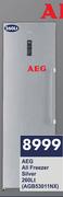 AEG 260L All Freezer Silver AGB53011NX