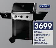 Cadac Commander 3 Burner Gas Braai 1195-31-04