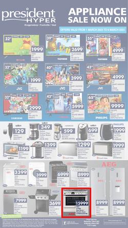 President Hyper : Appliance Sale Now On (1 March - 6 March 2023), page 1
