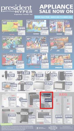 President Hyper : Appliance Sale Now On (1 March - 6 March 2023), page 1
