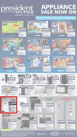 President Hyper : Appliance Sale Now On (1 March - 6 March 2023), page 1
