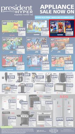 President Hyper : Appliance Sale Now On (1 March - 6 March 2023), page 1