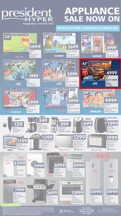 President Hyper : Appliance Sale Now On (1 March - 6 March 2023), page 1
