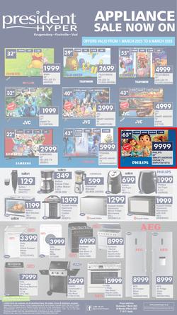 President Hyper : Appliance Sale Now On (1 March - 6 March 2023), page 1