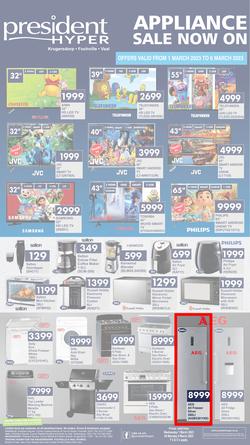 President Hyper : Appliance Sale Now On (1 March - 6 March 2023), page 1