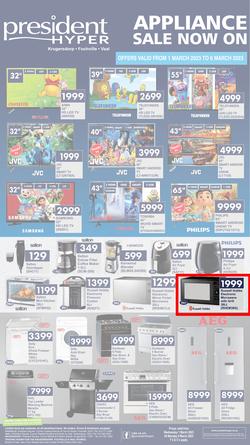 President Hyper : Appliance Sale Now On (1 March - 6 March 2023), page 1
