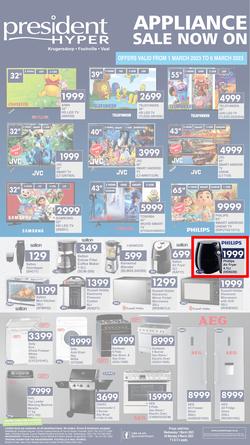 President Hyper : Appliance Sale Now On (1 March - 6 March 2023), page 1