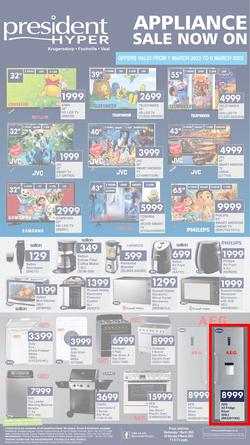 President Hyper : Appliance Sale Now On (1 March - 6 March 2023), page 1