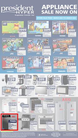 President Hyper : Appliance Sale Now On (1 March - 6 March 2023), page 1