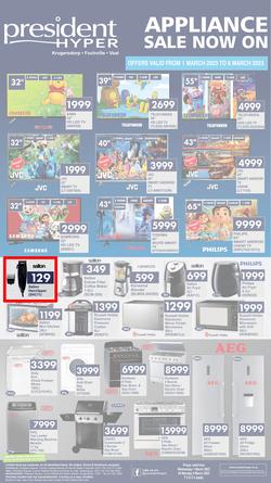 President Hyper : Appliance Sale Now On (1 March - 6 March 2023), page 1