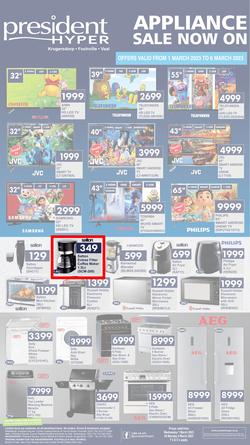 President Hyper : Appliance Sale Now On (1 March - 6 March 2023), page 1