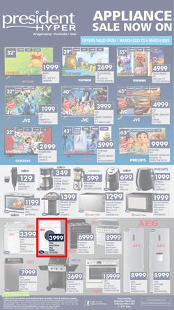 President Hyper : Appliance Sale Now On (1 March - 6 March 2023), page 1